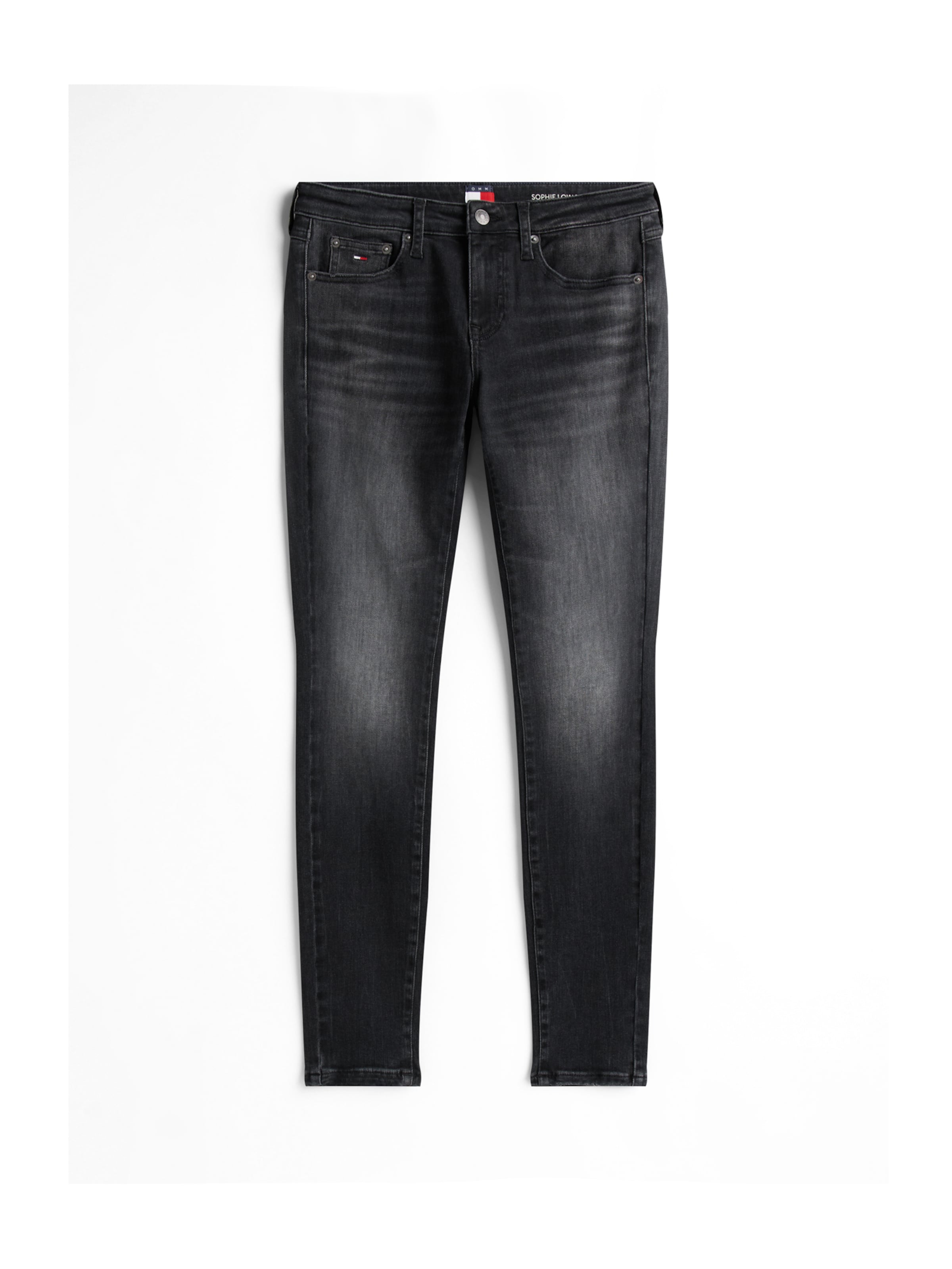 Skinny Jeans de la Tommy Jeans pe negru: față