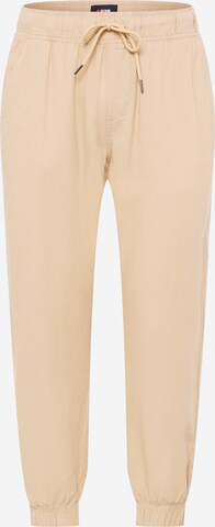 Denim Project Tapered Pants in Beige: front