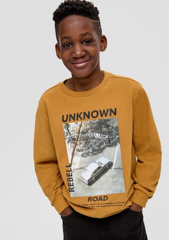 s.Oliver Sweatshirt in Brown: front