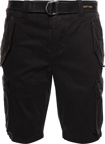 Superdry Cargo Pants in Black: front