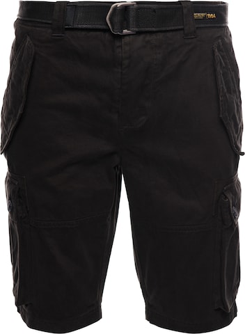 Regular Pantalon cargo Superdry en noir : devant