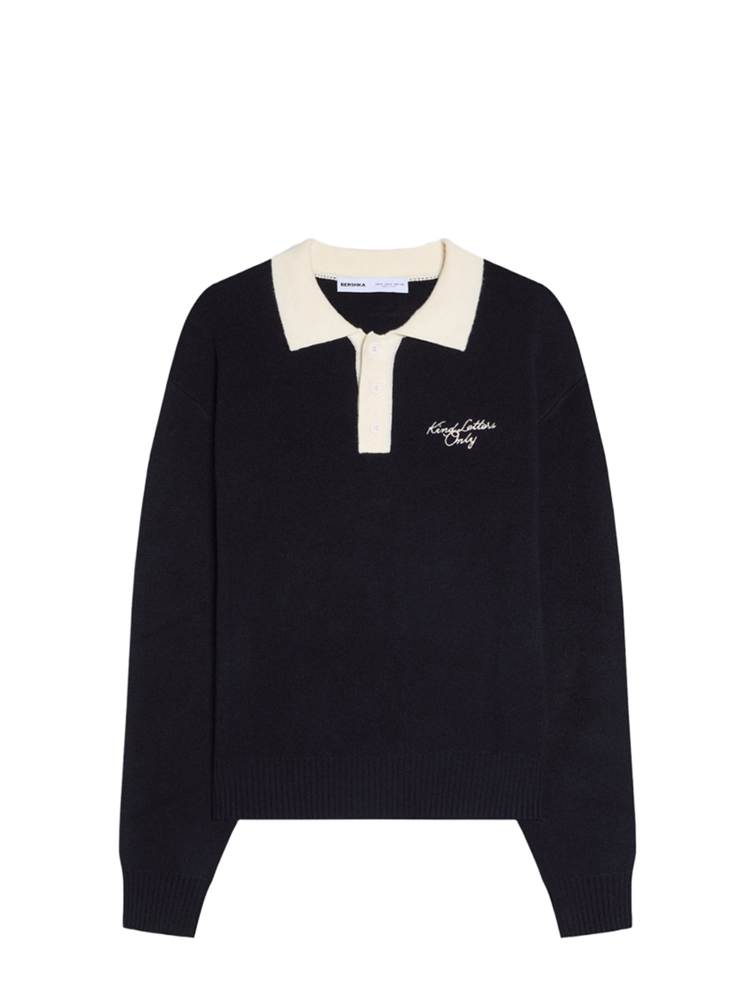 Bershka Poloshirt in XS in blau, Produktansicht