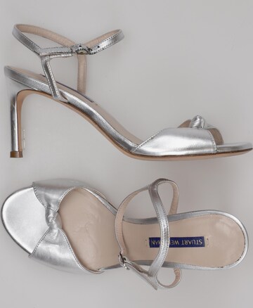 Stuart Weitzman Sandals & High-Heeled Sandals in 38 in Silver: front