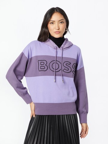 BOSS - Sudadera 'Fleurine' en lila: frente