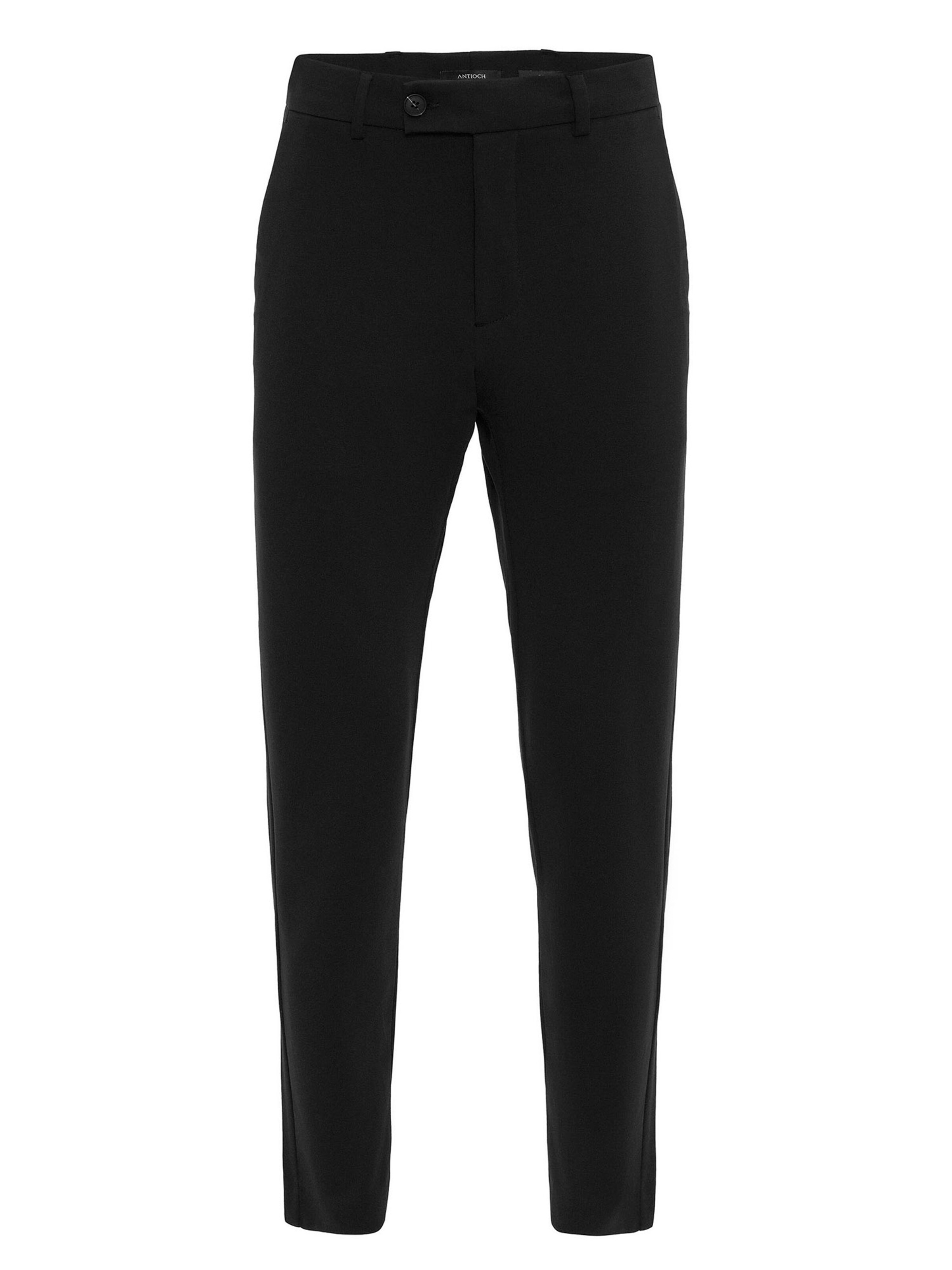 Antioch Slimfit Nadrág - fekete: elől