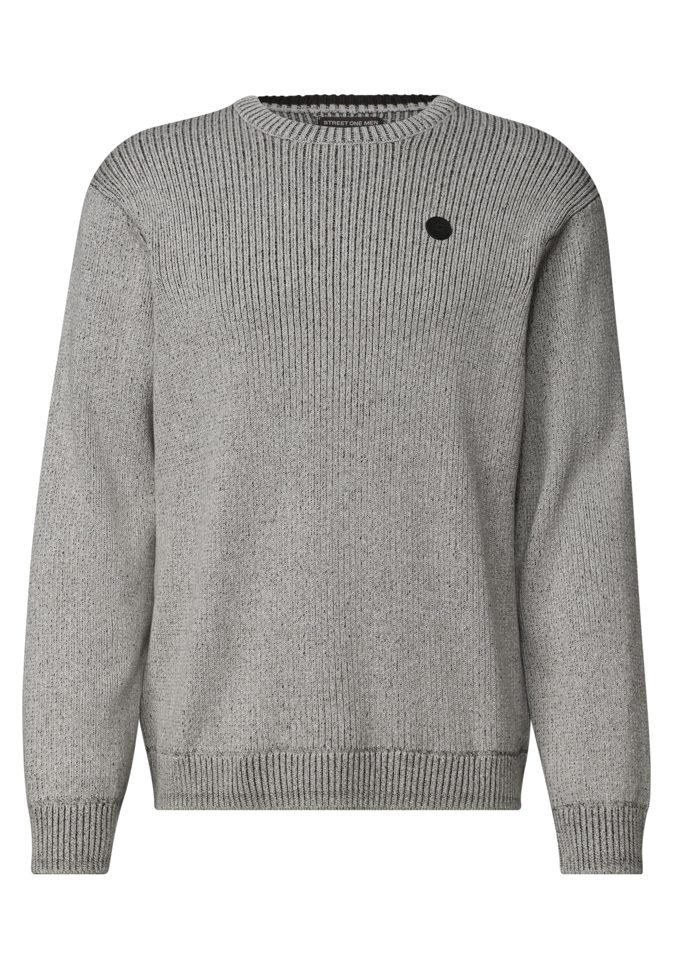 Street One MEN Pullover in Grau: Vorderseite