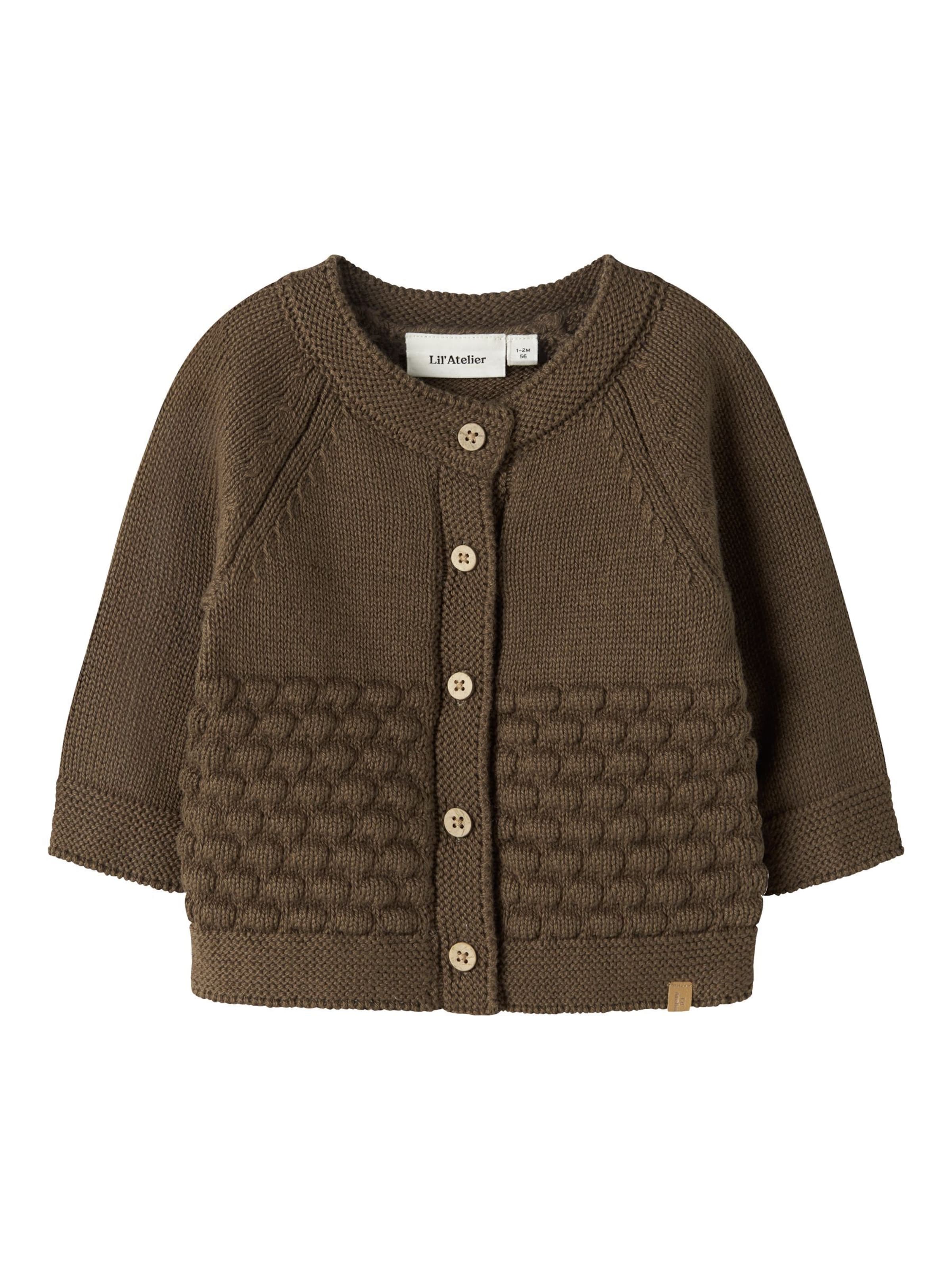 Lil'Atelier - Cárdigan en marrón: frente