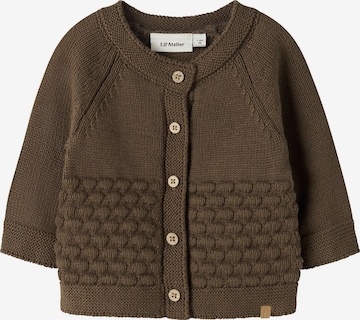 Lil'Atelier Strickjacke in Braun: Vorderseite