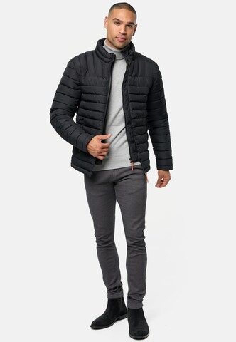 INDICODE JEANS Übergangsjacke 'Nash' in Schwarz