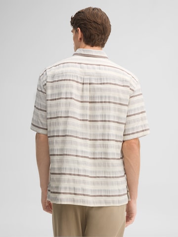 STRELLSON Comfort fit Button Up Shirt in Beige