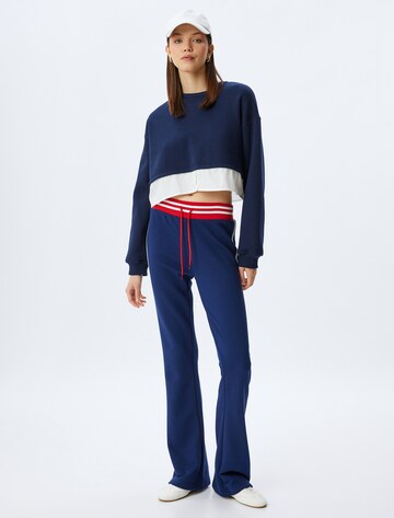 Koton Flared Trousers in Blue