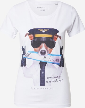 T-shirt EINSTEIN & NEWTON en blanc : devant