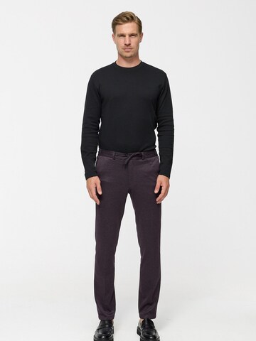 Zuitable Slim fit Trousers 'DiSpartaflex SE' in Red