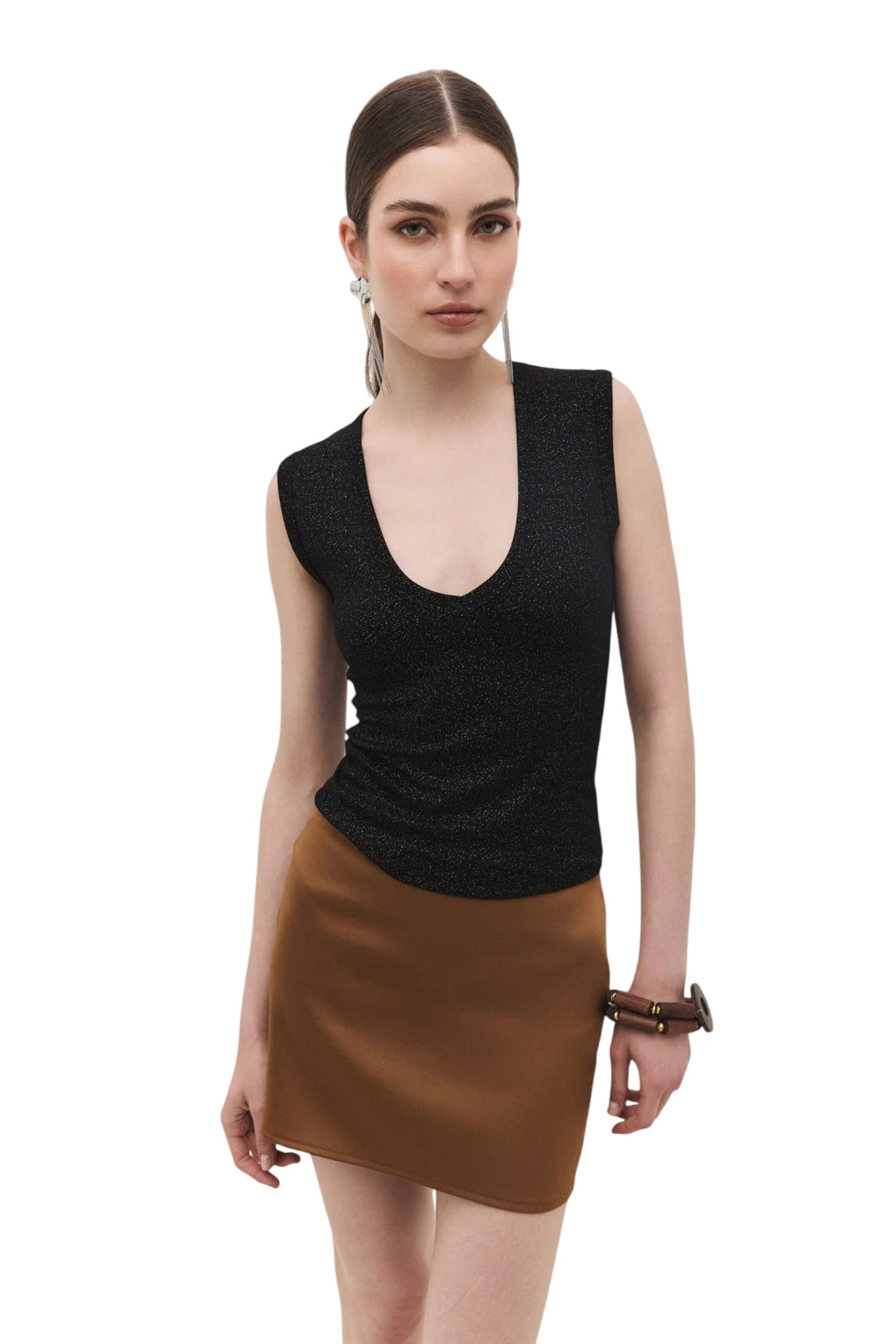 No Matter What Top in Zwart