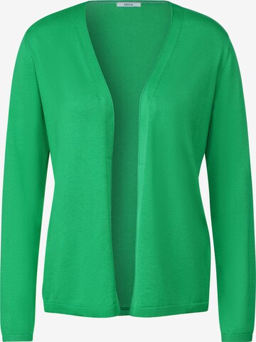 CECIL Knit Cardigan in Green: front