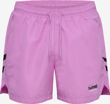 Hummel Badeshorts 'Ned' in Lila: Vorderseite