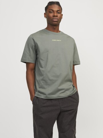 JACK & JONES T-shirt 'Stagger' i grön: framsida