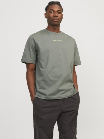 JACK & JONES - Camiseta 'Stagger' en verde: frente