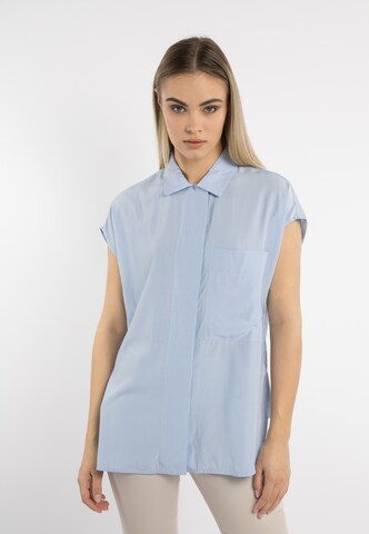 DreiMaster Klassik Blouse in Blue: front