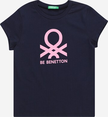 T-Shirt UNITED COLORS OF BENETTON en bleu : devant