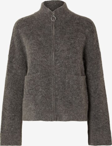 Cardigan SELECTED FEMME en gris : devant