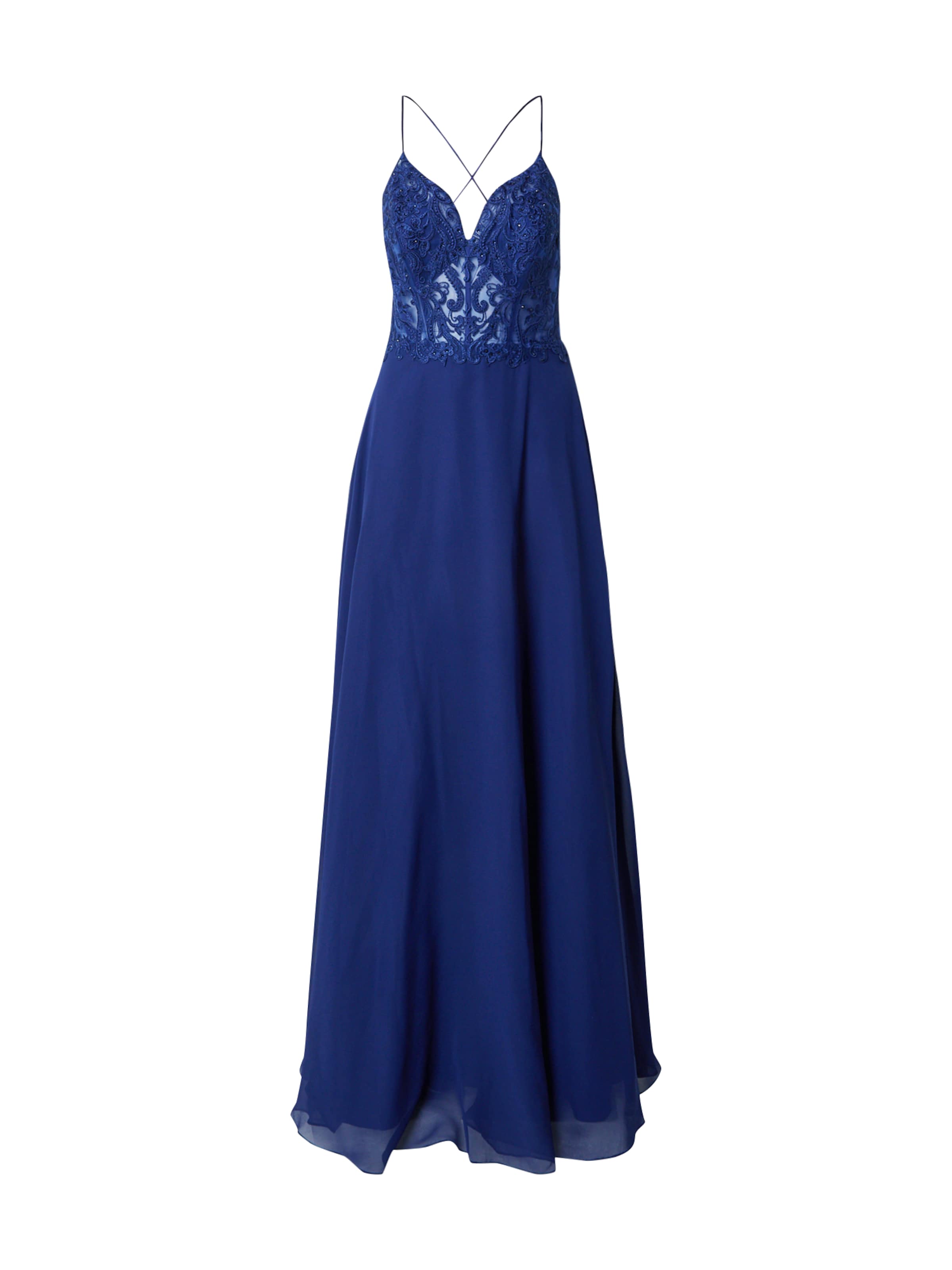Laona Evening Dress in Blue: front