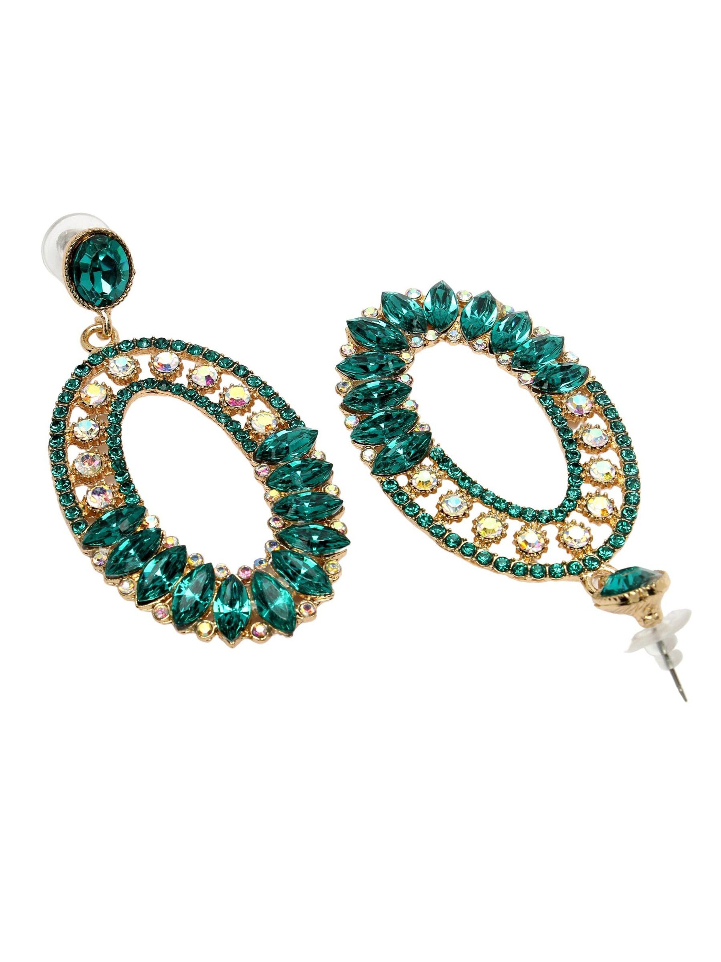 Boucles d'oreilles 'Xeniaya' AVANT-GARDE PARIS en vert
