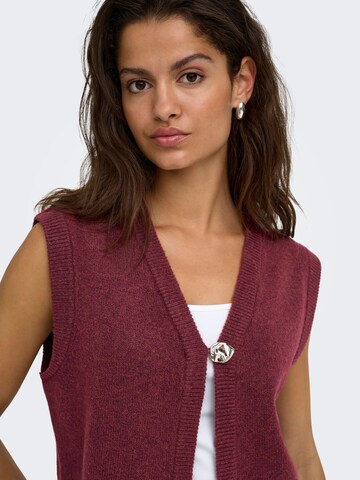 JDY Gebreide bodywarmer 'JDYSuper' in Rood