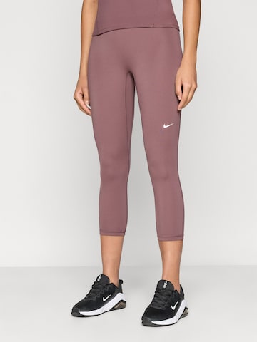 NIKESkinny Sportske hlače 'NP 365' - ljubičasta boja: prednji dio