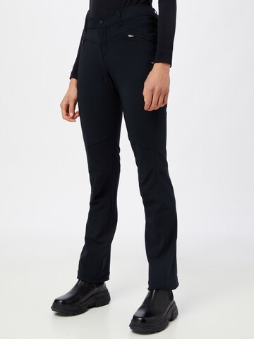 COLUMBIA Slim fit Outdoor trousers in Black: front