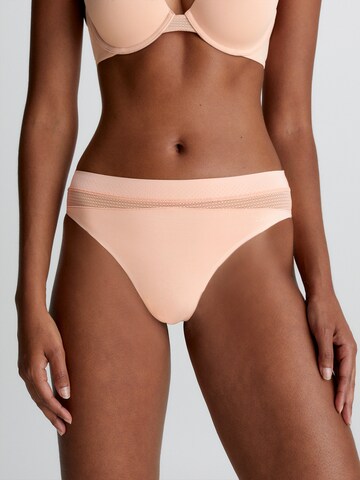Calvin Klein Underwear Regular Thong 'Perfectly Fit Flex' in Beige: front