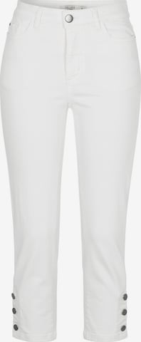 Cellbes of Sweden Cropped Jeans mit Fünf-Taschen-Design in Weiß: Vorderseite
