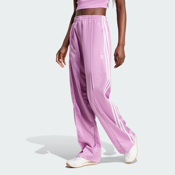 Wide Leg Pantalon 'Firebird' ADIDAS ORIGINALS en violet : devant