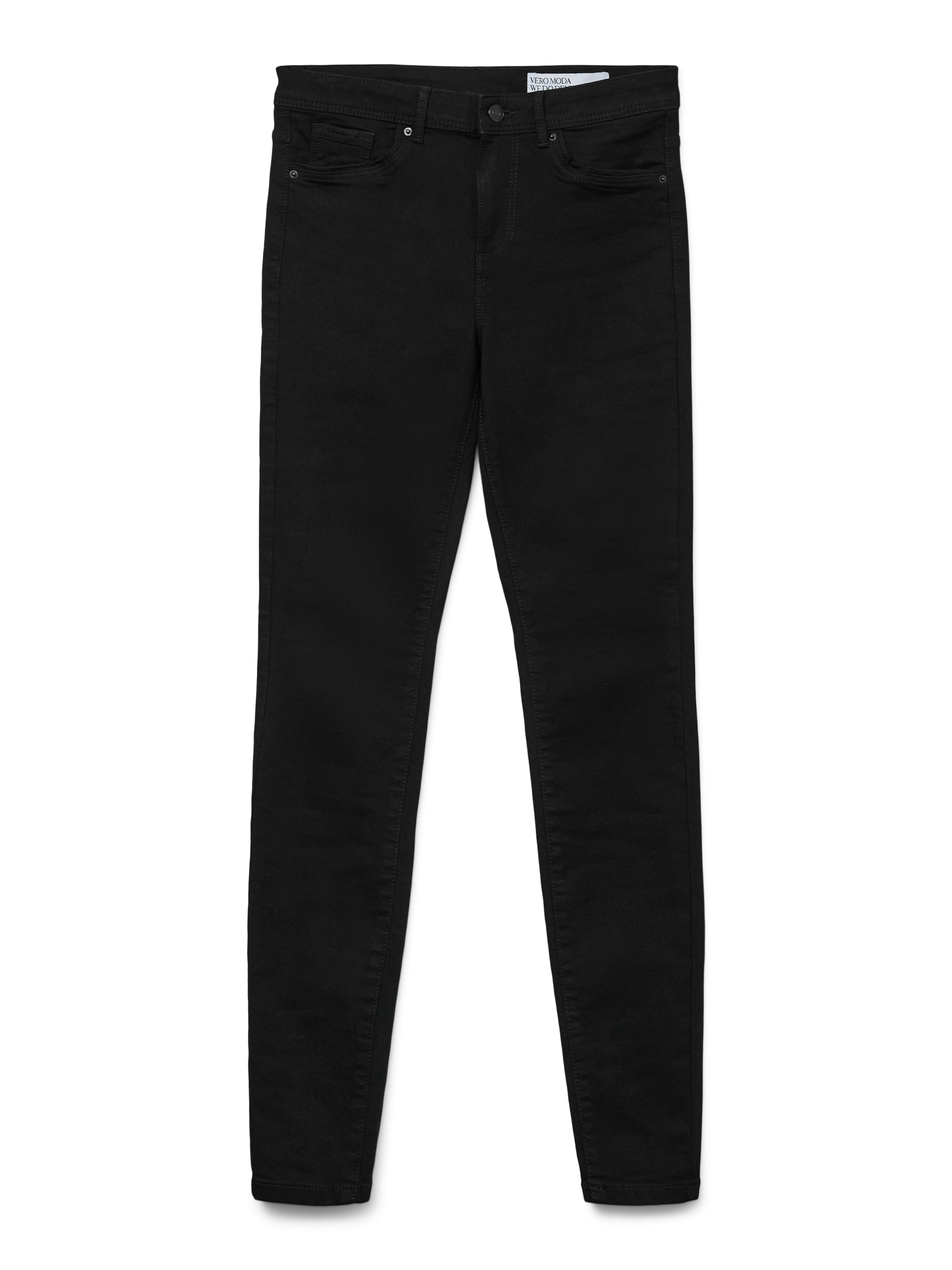 VERO MODA Skinny Pants in Black: front