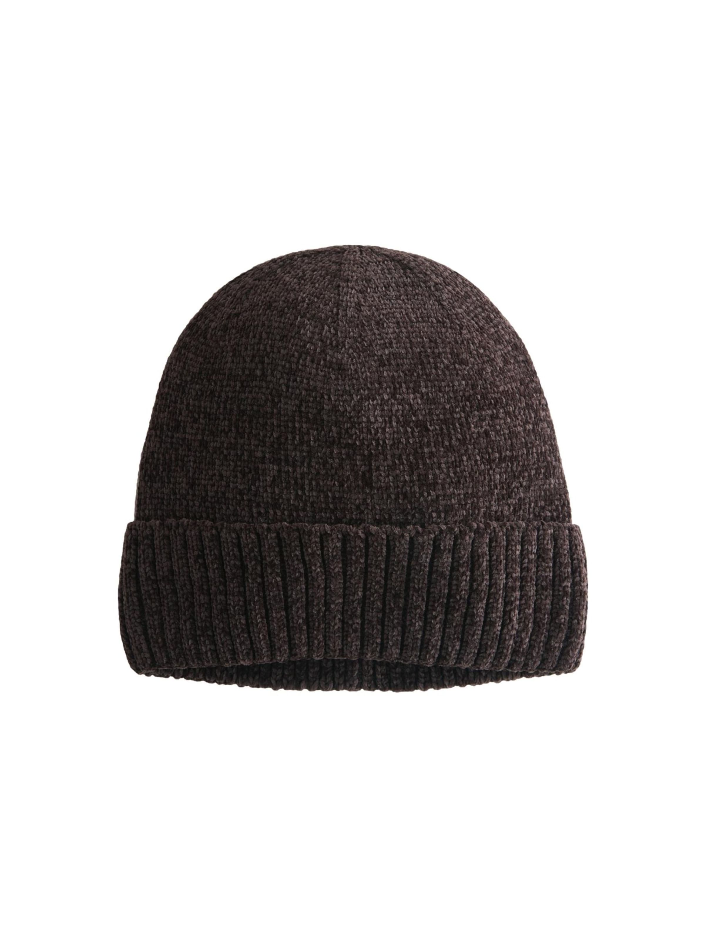 Next Čepice – hnědá: přední strana