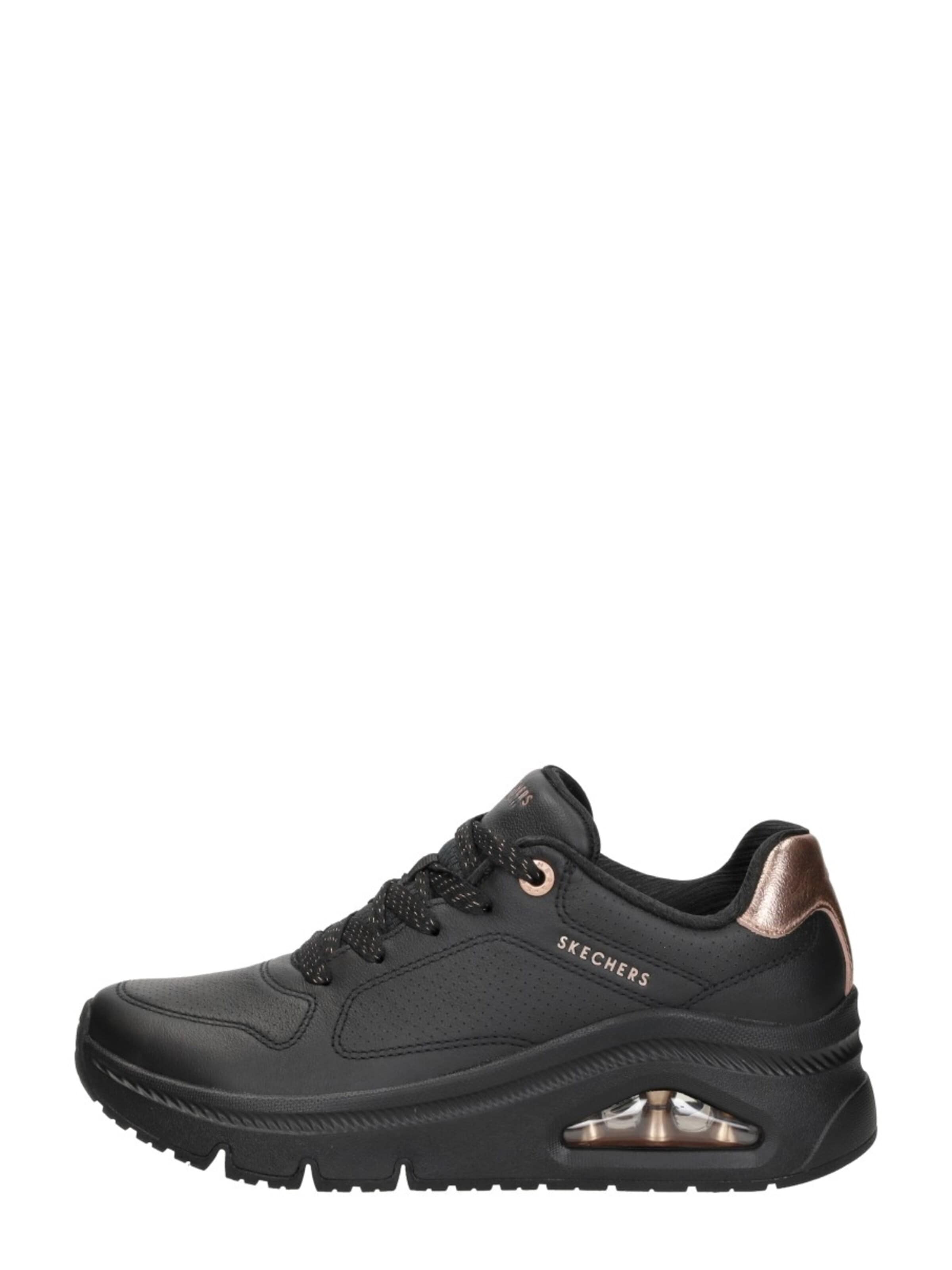 Baskets basses 'Uno Icon' SKECHERS en noir : devant