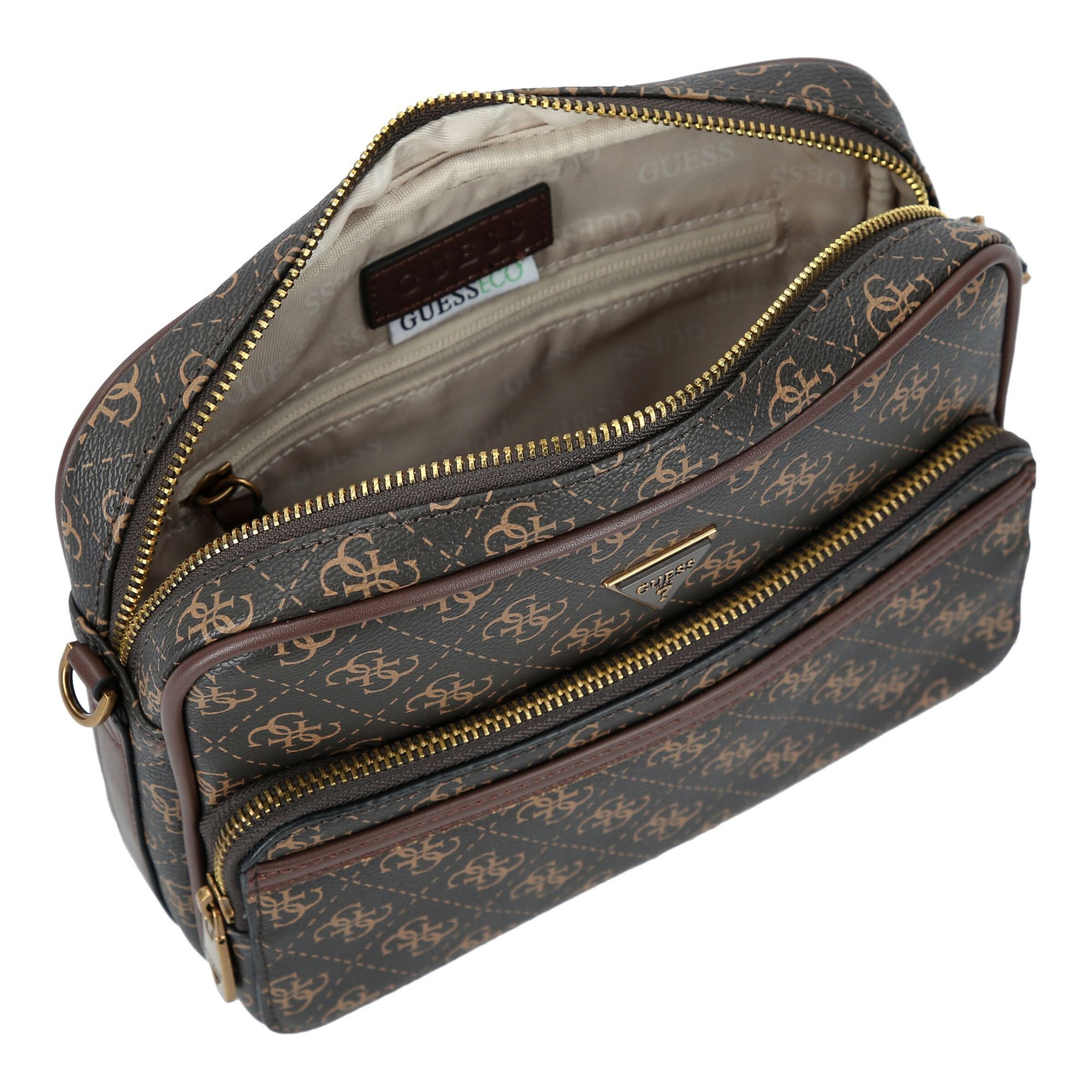 GUESS Crossbody bag 'Milano' in Brown