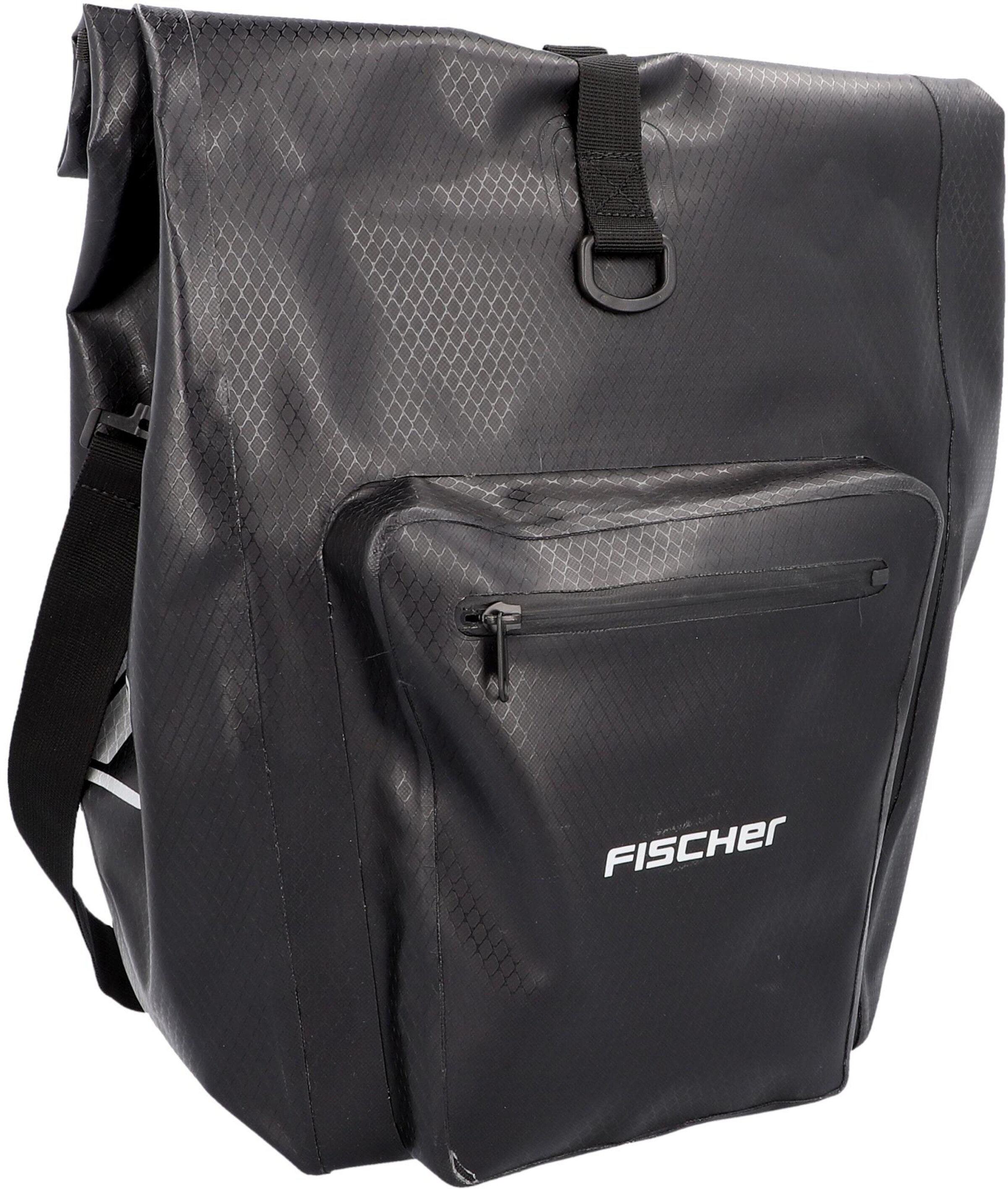 FISCHER Fahrräder Fahrradtasche in Schwarz