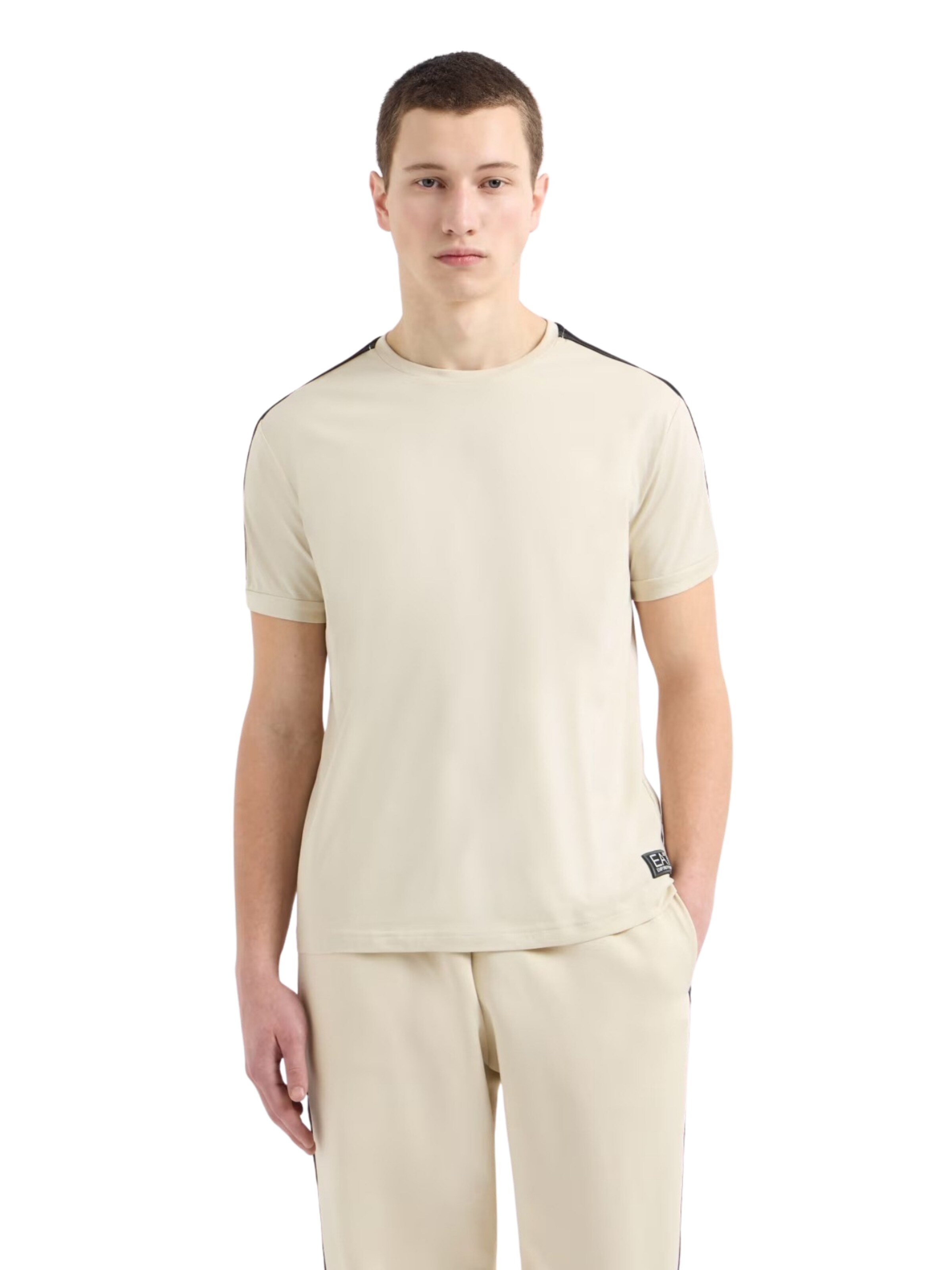 EA7 Emporio Armani Shirt in Beige: front