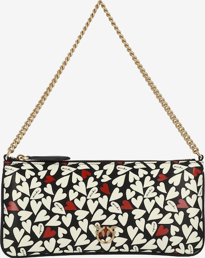 PINKO Clutch 'San Valentino' in rot / schwarz / weiß, Produktansicht