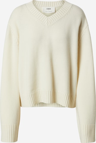 ABOUT YOU x Marie von Behrens Sweater 'Franka' in White: front