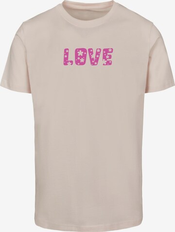T-Shirt 'Valentines Day - Flowers Love' Merchcode en rose : devant