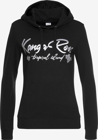 KangaROOS Sweatshirt in Black: front