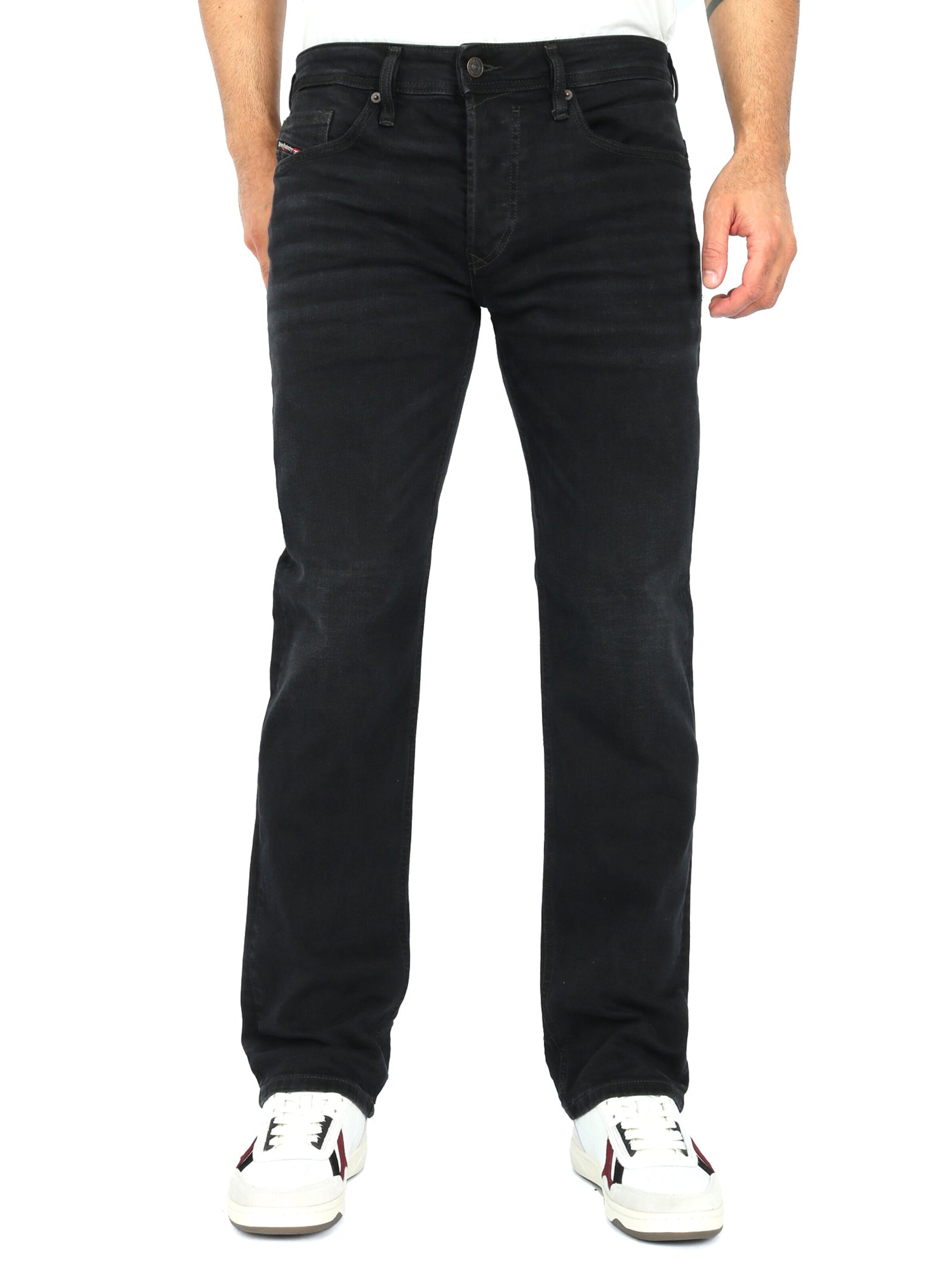 Regular Jean 'Straight SAFADO-X' DIESEL en noir : devant