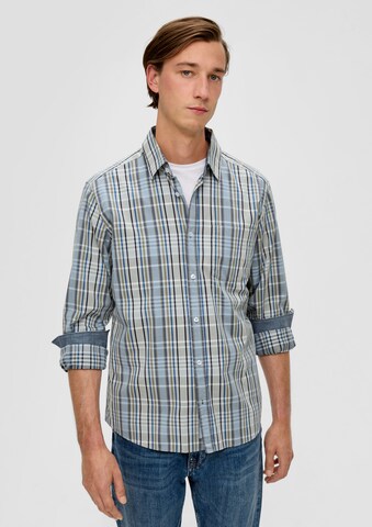s.Oliver Regular fit Button Up Shirt in Green: front