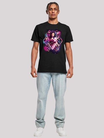 F4NT4STIC Shirt 'DC Comics Justice League Superhelden Movie Team Diamonds' in Zwart