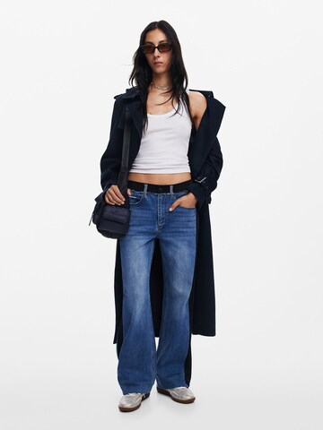 Desigual Wide Leg Jeans in Blau