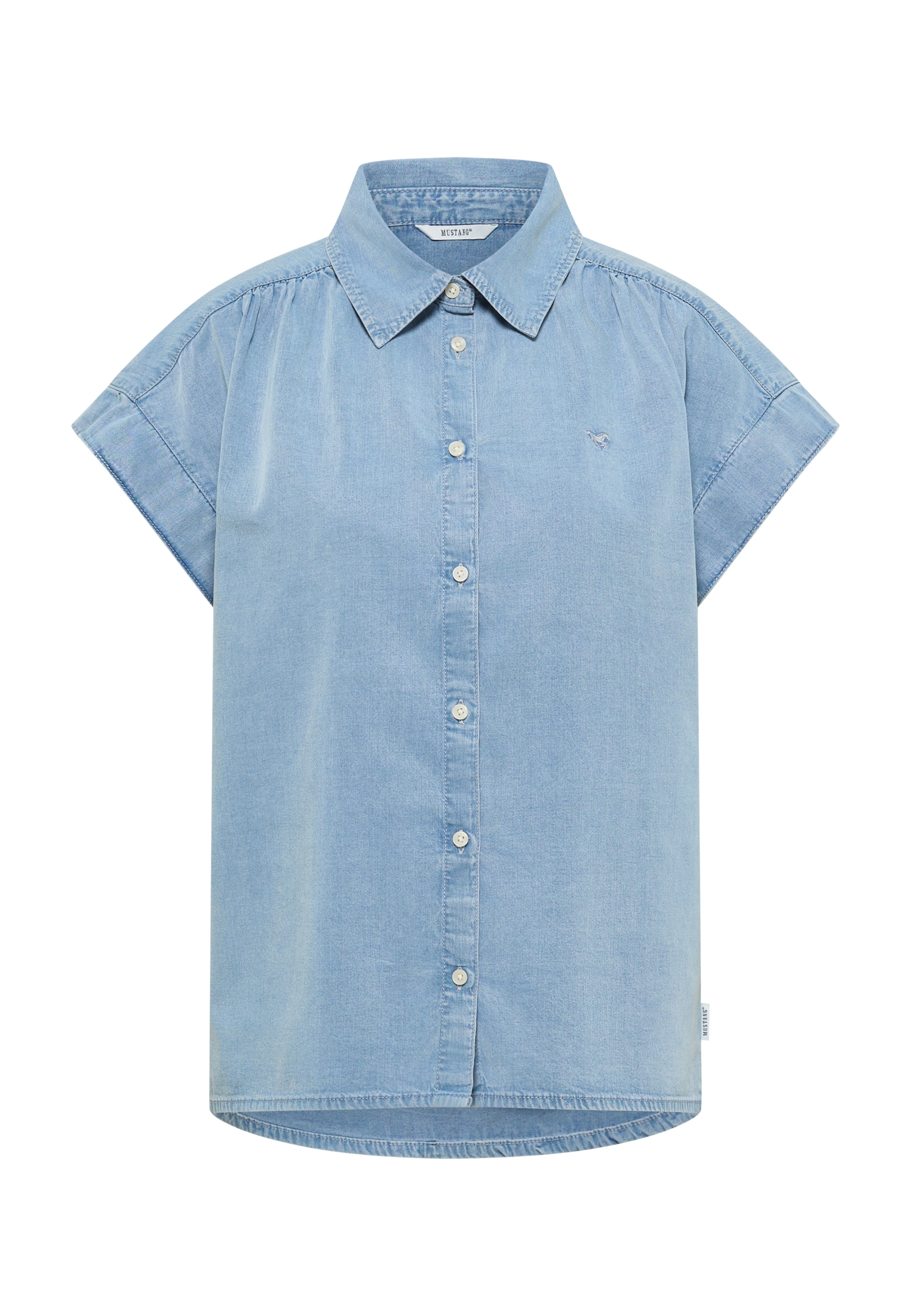 MUSTANG Bluse in Blau: Vorderseite