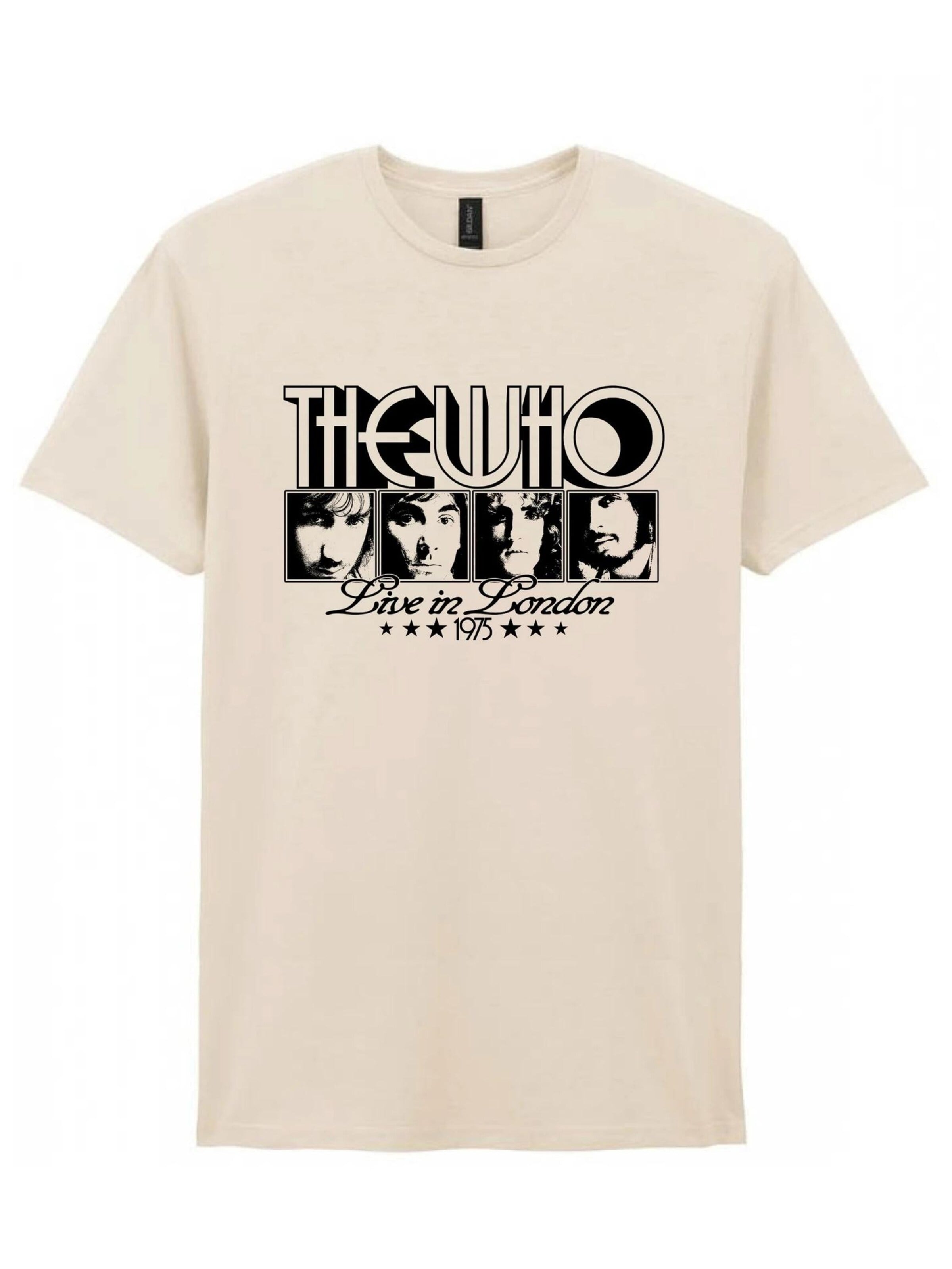 Rockshirts Shirt 'Who Live in London 1975 T-Shirt' in White: front