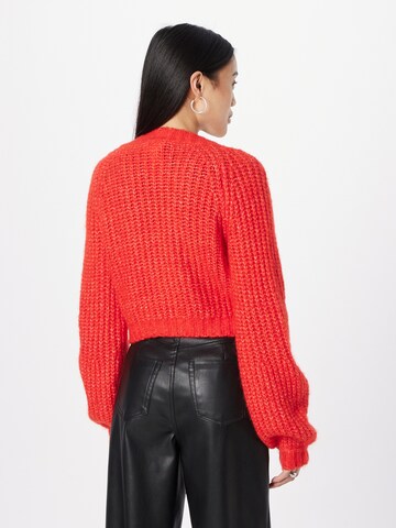 Monki Gebreid vest in Rood